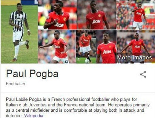 Trang Wikipedia đưa tin Pogba đã chính thức về M.U.