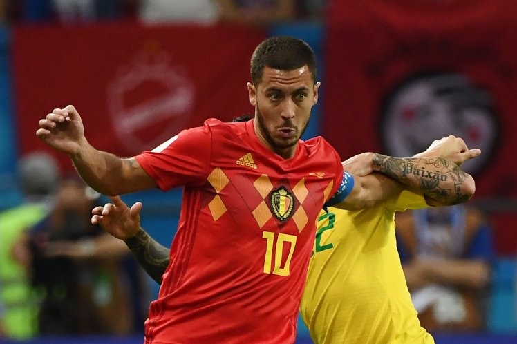 Hazard không có tên trong đội hình tiêu biểu tại tứ kết World Cup 2018 do Goal bình chọn.