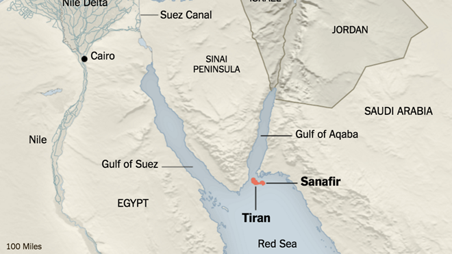 Hai hòn đảo Tiran và Sanafir được Ai Cập tặng lại cho Ả-rập Saudi