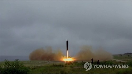 Một vụ thử tên lửa Musudan của Triều Tiên diễn ra năm ngoái.