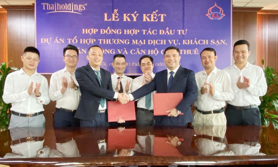  Lễ ký kết hợp đồng hợp tác đầu tư Dự án Tổ hợp công trình thương mại dịch vụ, Khách sạn, Văn phòng và Căn hộ cho thuê tại địa điểm số 5 - 7 Đào Duy Anh vừa diễn ra tại Hà Nội