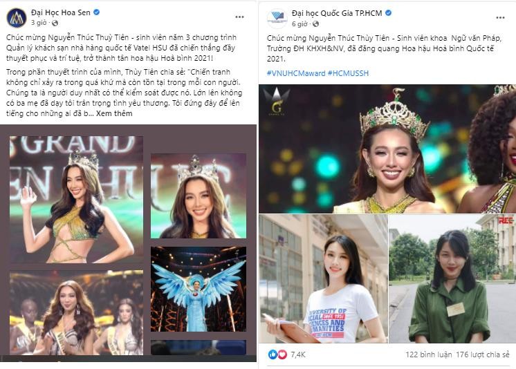 Hoa hậu Hòa bình quốc tế 2021 Nguyễn Thúc Thùy Tiên hiện đang học trường nào?