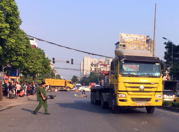 Hiện trường vụ tai nạn.