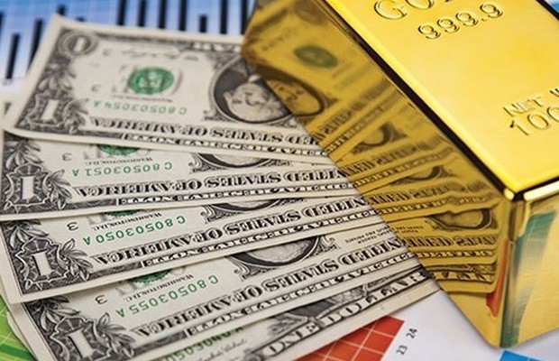 Giá vàng, USD đồng loạt giảm. Ảnh minh hoạ 