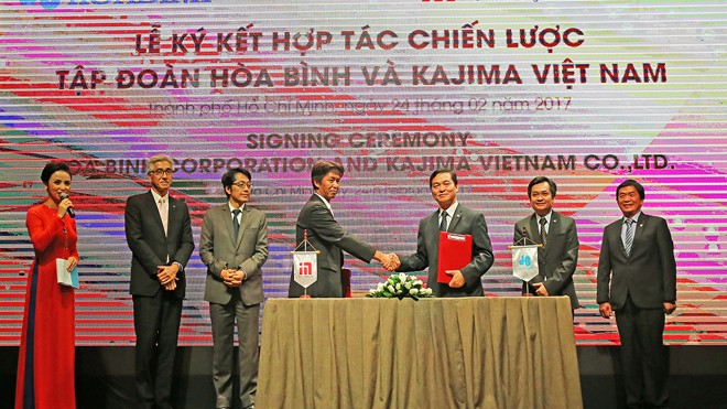 Hòa Bình trở thành đối tác chiến lược của Kajima