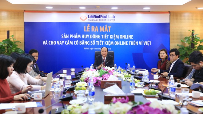 Ông Nguyễn Đình Thắng, Phó Chủ tịch LienVietPostBank phát biểu tại sự kiện