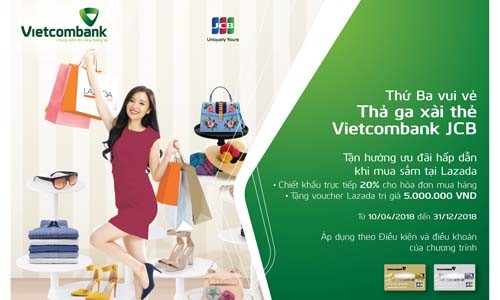 Ưu đãi hấp dẫn dành cho chủ thẻ Vietcombank JCB