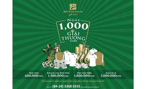1000 giải thưởng trong ngày BRG Kings Island Golf Resort tròn 25 năm