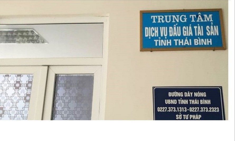Trung tâm Dịch vụ đấu giá tài sản Thái Bình có 4 cán bộ gồm 2 lãnh đạo, 2 nhân viên đã bị vướng vòng lao lý - Ảnh: Hoàng Long