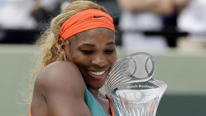 Lần thứ bảy ngọt ngào của Serena. Ảnh: AP