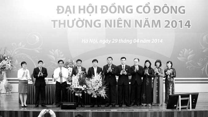 Ra mắt Thành viên HĐQT và Ban Kiểm soát nhiệm kỳ 2014-2019. Ảnh: Mạnh Thắng