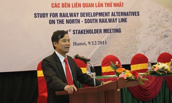 Ông Trần Quốc Đông, Phó Tổng giám đốc Tổng Cty Đường sắt Việt Nam.