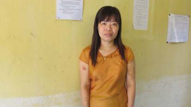 Nguyễn Thị Mai Trang tại cơ quan điều tra