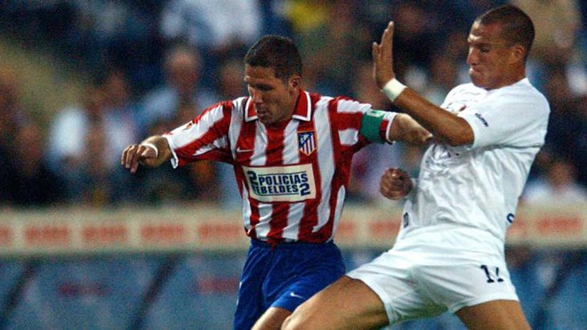  Diego Simeone là nhân chứng lịch sử các trận derby thành Madrid ở mọi giải đấu. Ảnh: Fourfourtwo