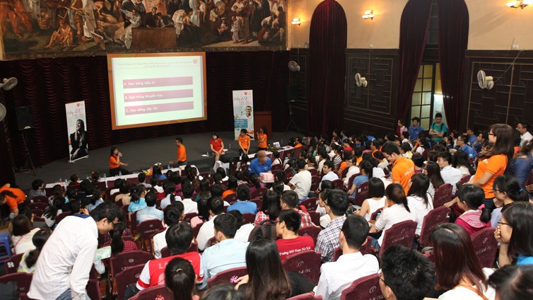  Buổi hướng nghiệp của GSK tại Đại học Dược HN thu hút đông đảo sinh viên tham gia