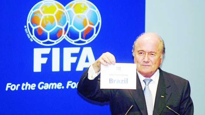  Có công đưa World Cup tới Brazil, nhưng Blatter sẽ không được người dân nước này chào đón niềm nở. Ảnh: Wikimedia 