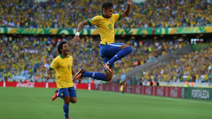 Chủ nhà Brasil sẽ sớm bay cao vào vòng 2 sau trận đấu đêm nay?. ảnh: Getty Images 