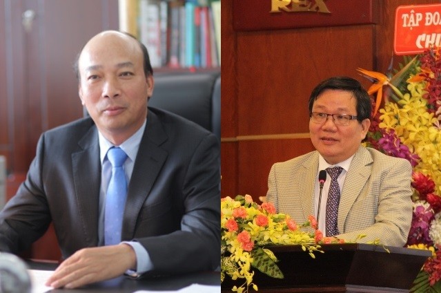 Ông Lê Minh Chuẩn (trái) và ông Trần Quang Nghị (phải) vừa được bổ nhiệm Chủ tịch Hội đồng thành viên hai tập đoàn lớn là Vinacomin và Vinatex.