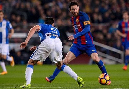 Messi và Barca gượng dậy sau trận thua đậm PSG tại Champions League. Ảnh: Reuters.