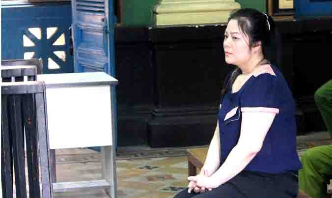 Nguyễn Thị Thanh Hoa tại 1 phiên tòa. Ảnh: Tân Châu