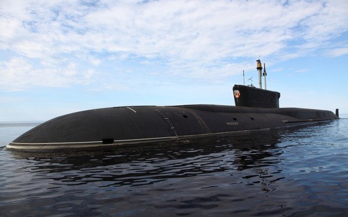 Tàu ngầm Vladimir Monomakh, chiếc thứ 3 thuộc lớp Borei. Ảnh: Livejournal.