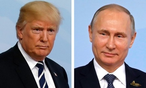 Tổng thống Mỹ Donald Trump (trái) và Tổng thống Nga Vladimir Putin. Ảnh: Reuters.