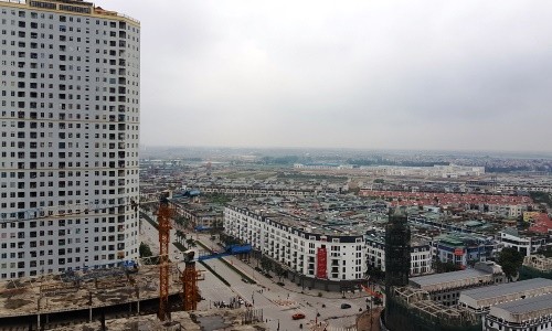 Một dự án khu đô thị gồm cả chung cư và nhà thấp tầng tại Hà Nội. Ảnh: Nguyễn Hà.