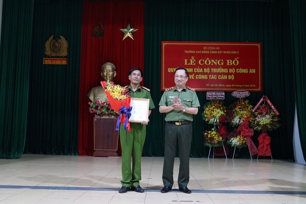 Đại tá Nguyễn Văn Hùng được giao phụ trách Trường Cao đẳng Cảnh sát II