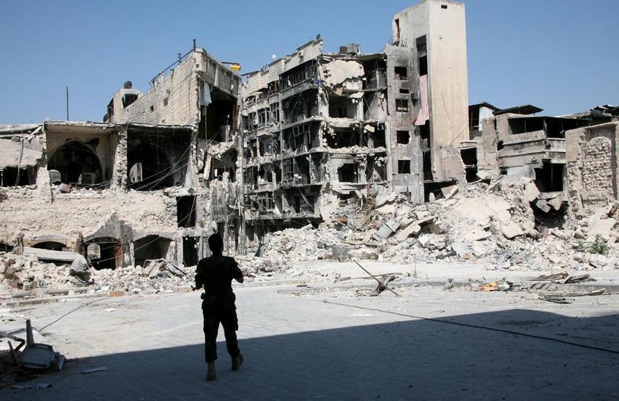 Thành phố Aleppo bị tàn phá nặng nề trong xung đột ở Syria