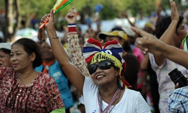 Phản đối đảo chính, hơn 1.000 người Thái xuống đường biểu tình