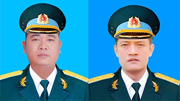 Đại tá Phạm Giang Nam và Thượng tá Khuất Mạnh Trí.