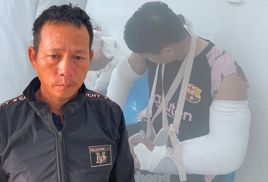 Ông Trương Đình Nhạt bị bắt giữ khẩn cấp để điều tra về hành vi Cố ý gây thương tích. Ảnh: (CA)