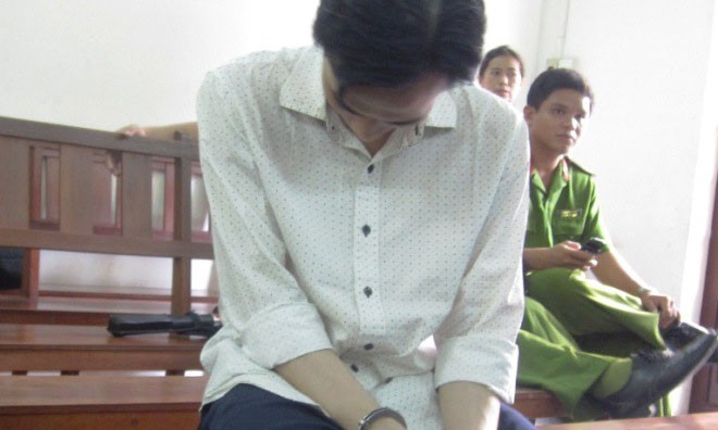 Bị cáo Nguyễn Xuân Thiện tại tòa. Ảnh: Hoàng Quỳnh 