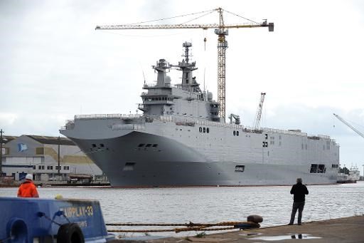 Tàu chiến Mistral gây nên cuộc tranh cãi giữa Pháp và Nga (Nguồn: AFP)