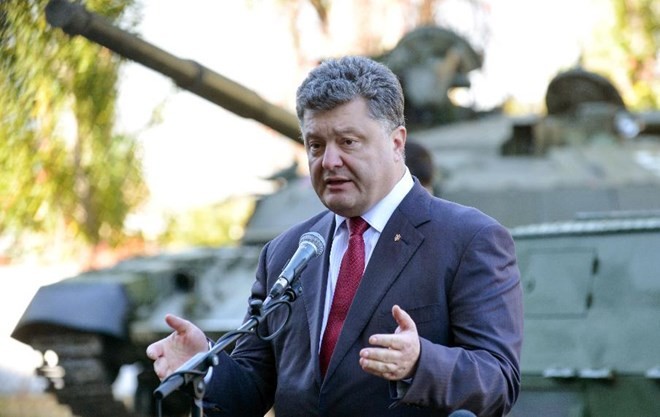 Tổng thống Ukraine Petro Poroshenko (Nguồn: AP)