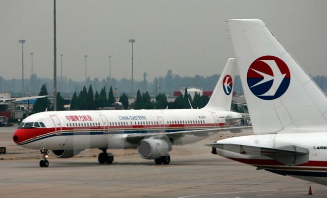 Máy bay của Hãng hàng không China Eastern Airlines tại sân bay Bắc Kinh, Trung Quốc. (Nguồn: AFP/TTXVN)
