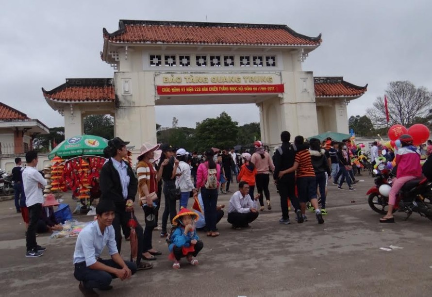 Mùng 5 Tết AL hàng năm, Bảo tàng Quang Trung Nguyễn Huệ mở cửa đón du khách đến tham quan
