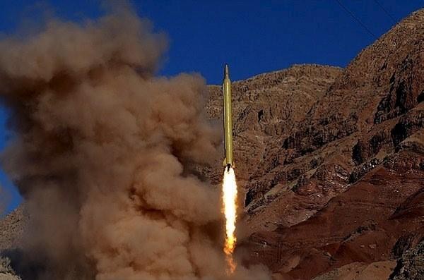 Iran thử tên lửa tại một địa điểm không tiết lộ vào 9/3/2016. 