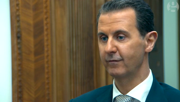 Tổng thống Syria Bashar al-Assad trong buổi phỏng vấn với AFP.