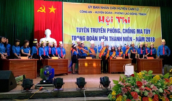 Hội thi tuyên truyền phòng, chống ma túy trong đoàn viên thanh niên là một trong những hoạt động thường niên của huyện Cam Lộ. Ảnh: T.Truyền