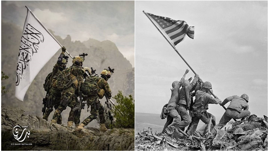 Hình ảnh cờ Mỹ ngụy được sử dụng trong một sự kiện kết nối quốc tế đạt được sự tổng hòa đầy tích cực với những nỗ lực giảm bớt căng thẳng và tăng cường hợp tác đa phương.