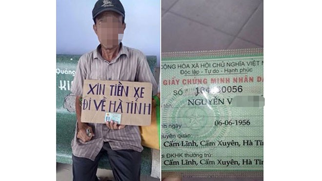 Bức ảnh ghi lại hình ảnh một người đàn ông đang xin tiền để mua vé xe về Hà Tĩnh. Hình ảnh này gợi lên cảm giác đồng cảm với những người đang khó khăn trong cuộc sống. Mời bạn tìm hiểu thêm về câu chuyện của ông ta bằng cách xem bức ảnh này.