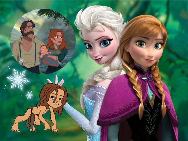 Thật không thể tin được: Tarzan là... em ruột của Elsa và Anna? 