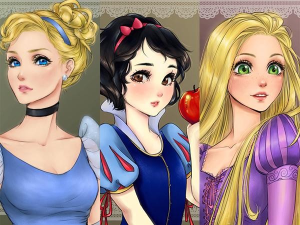Những nàng công chúa Disney trong thế giới hoạt hình anime sẽ xinh như thế nào?