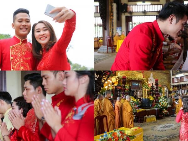 Hà Nội: 14 cặp đôi trẻ làm lễ Hằng Thuận để chính thức về một nhà