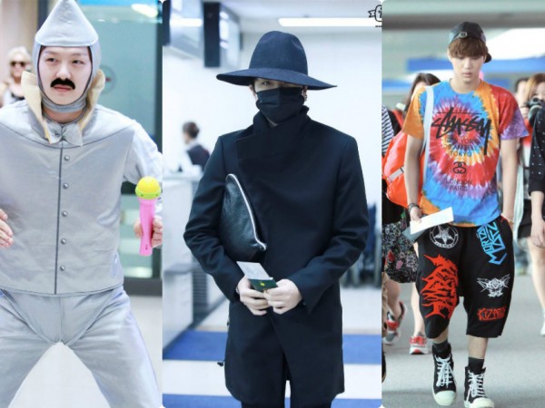 Hóa ra sân bay là nơi sao nam K-Pop khoe hết những bộ đồ "kỳ quái" của mình