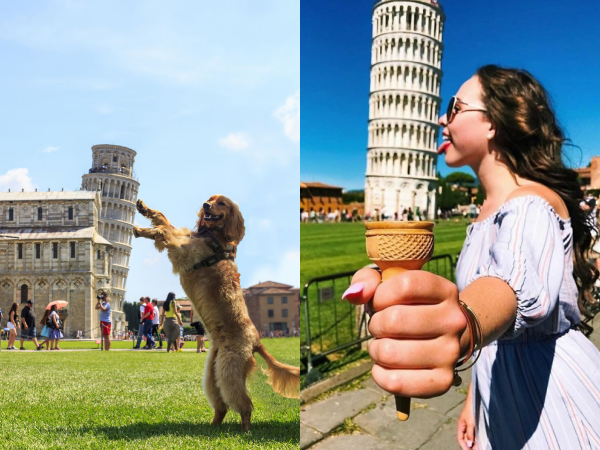 Xem các "thánh sống ảo" khắp thế giới chụp hình chất lừ tại tháp nghiêng Pisa