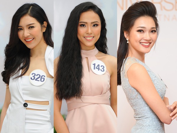 10 nhan sắc đầu tiên lọt vào vòng bán kết Top 70 Hoa hậu Hoàn vũ Việt Nam 2017