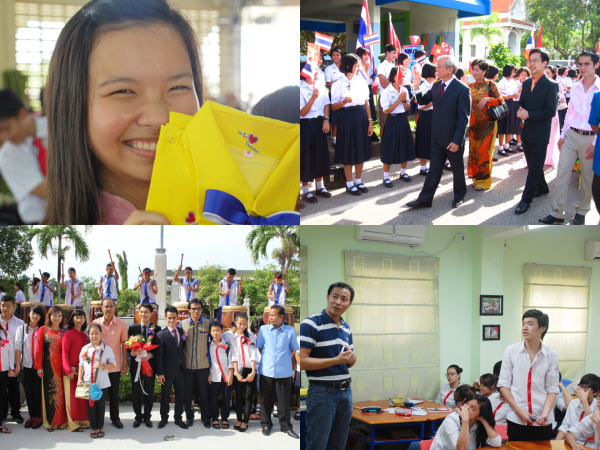 Thầy trò khối Song ngữ của trường Nguyễn Bỉnh Khiêm (Hà Nội) kỷ niệm 10 năm thành lập