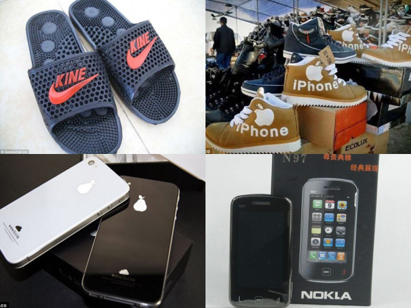 Những "siêu phẩm" hàng nhái có 1-0-2: Giày iPhone, điện thoại "quả lê"